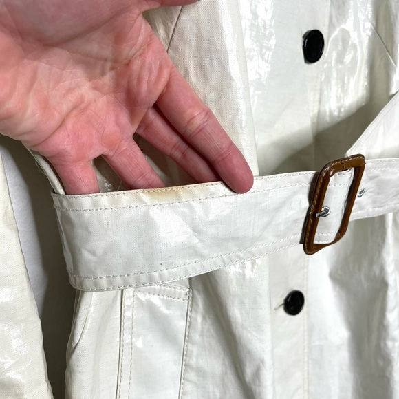 3.1 Phillip Lim | Coated Linen Trench Coat in Cream 10 - Picture 5 of 15